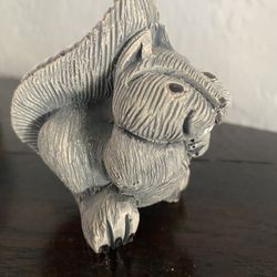 Artesania Rinconada “Squirrel" Clay Figurine Vintage Uruguay