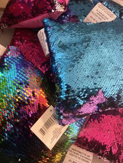 sequin pillows a bag full never used $20