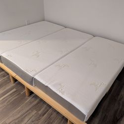 Milliard Trifold Queen Mattress + Carrying Case - 6", Memory Foam, Clean, Great Condition