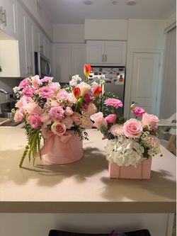 National Girlfriend Day, Pink Floral Arrangement