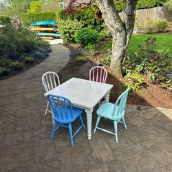 Pottery barn kids play table and chairs