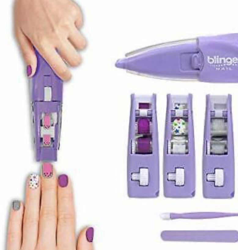 Blinger Ultimate Nail Wand Collection, Purple - Glam Your Nails in No Mess
