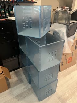 Ikea storage buns for KALLAX shelf unit.