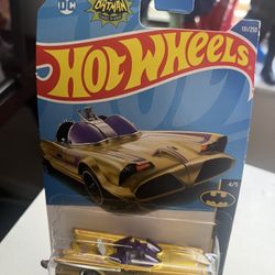 2 DC Gold Batman Hotwheels Batmobiles Each $6 