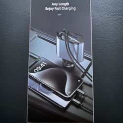 Retractable Car Charger 4 in 1