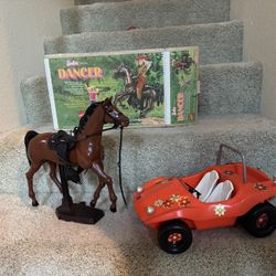 Barbie Sun ‘n’ Fun Buggy And Barbie Horse Dancer With Original Box