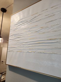 Gold And White Canvas Picture Set