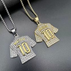 MESSI #10 Necklace & Pendant Titanium Steel