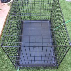 DOG CAGE ALMOST NEW!  2 DOORS!  USED ONLY ONE TIME!  CHECK THE PICTURE PLEASE!