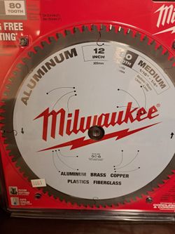 Milwaukee 12-Inch 80-Tooth Aluminum Saw Blade