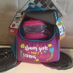 Brand new  Girls Lunch Tote W/extras