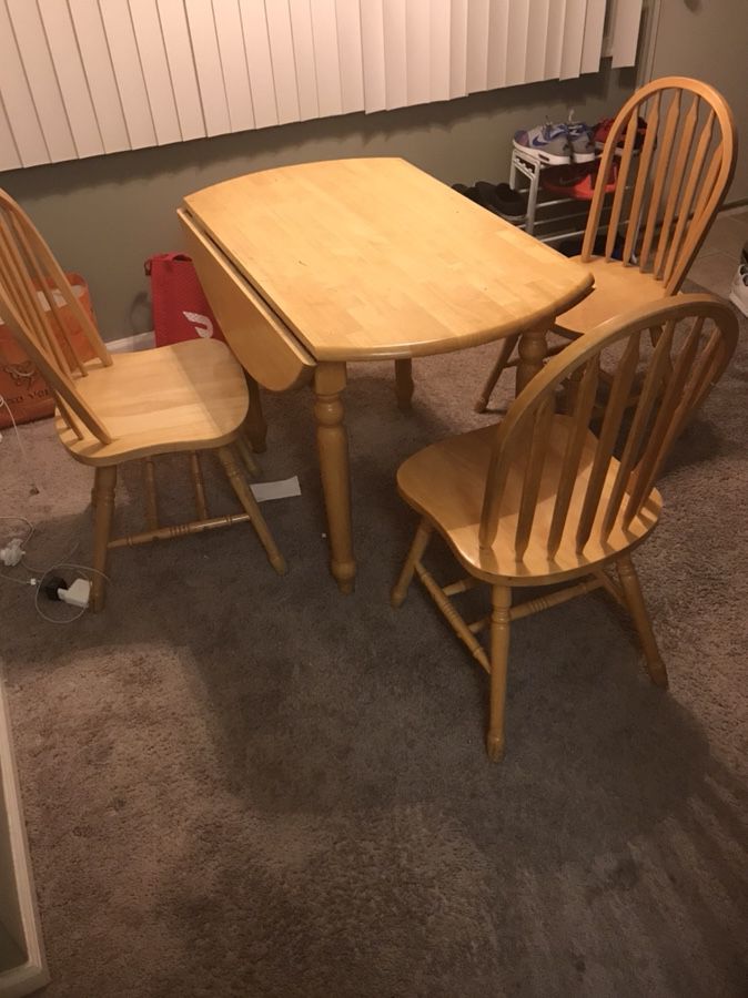 3 chairs + dining table