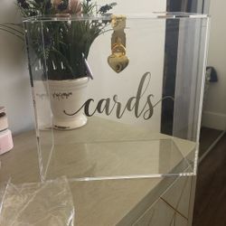 Wedding Acrylic Card Box 