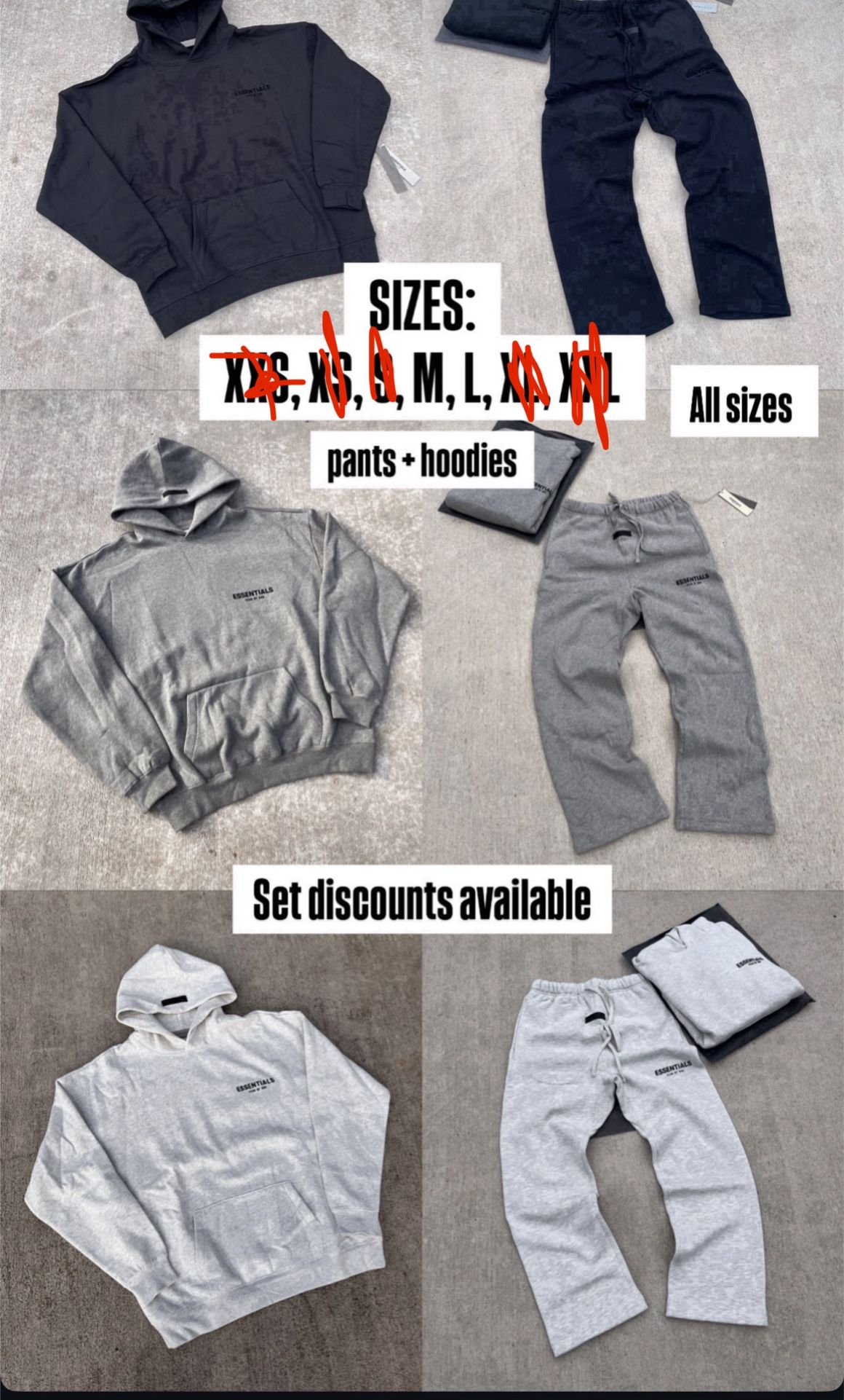 Essentails Fear Of God For Sale 