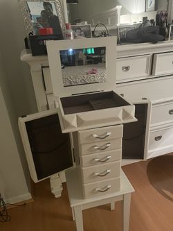Jewelery Armoire White