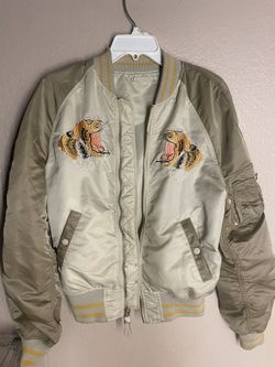 Limited Edition Alpha Industries L-2B Tiger Souvenir Bomber Flight Jacket, Mens Medium