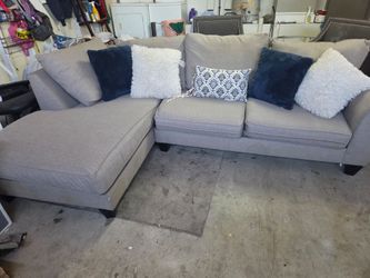 Grey sectional