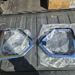 Fog Light Bezels Chrome 2019-2024 GMC Sierra