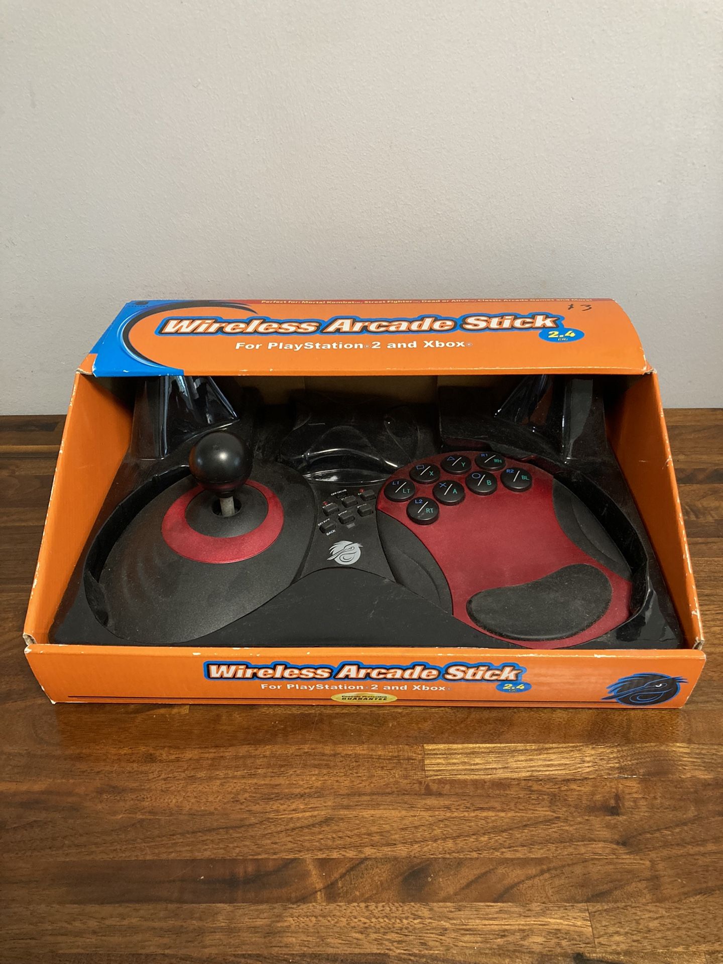 Pelican Wireless Arcade Stick For PS2 & Xbox Rare Brand New!