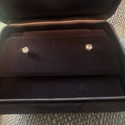 Tiffany Platinum Diamond Stud Earrings