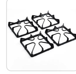 Burner Grate Replacement for GE Gas Range Stove, 4 Pack Cast Iron Surface Burner Grates, Replaces
