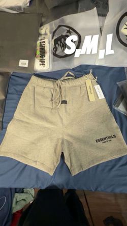 Essentials dark oatmeal shorts