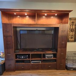 Wood Entertainment Center