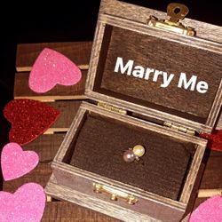 Custom Engagement Box Or Promise Ring Box