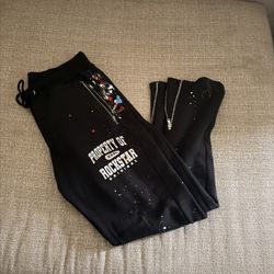 Property Of Rockstar Flared Sweatpants 