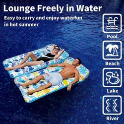 Inflatable Pool Float Lounger Set of 2