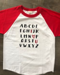 Kids Valentine shirt.
