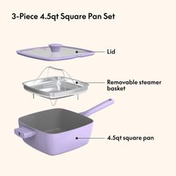 3 Piece Square Pan Set