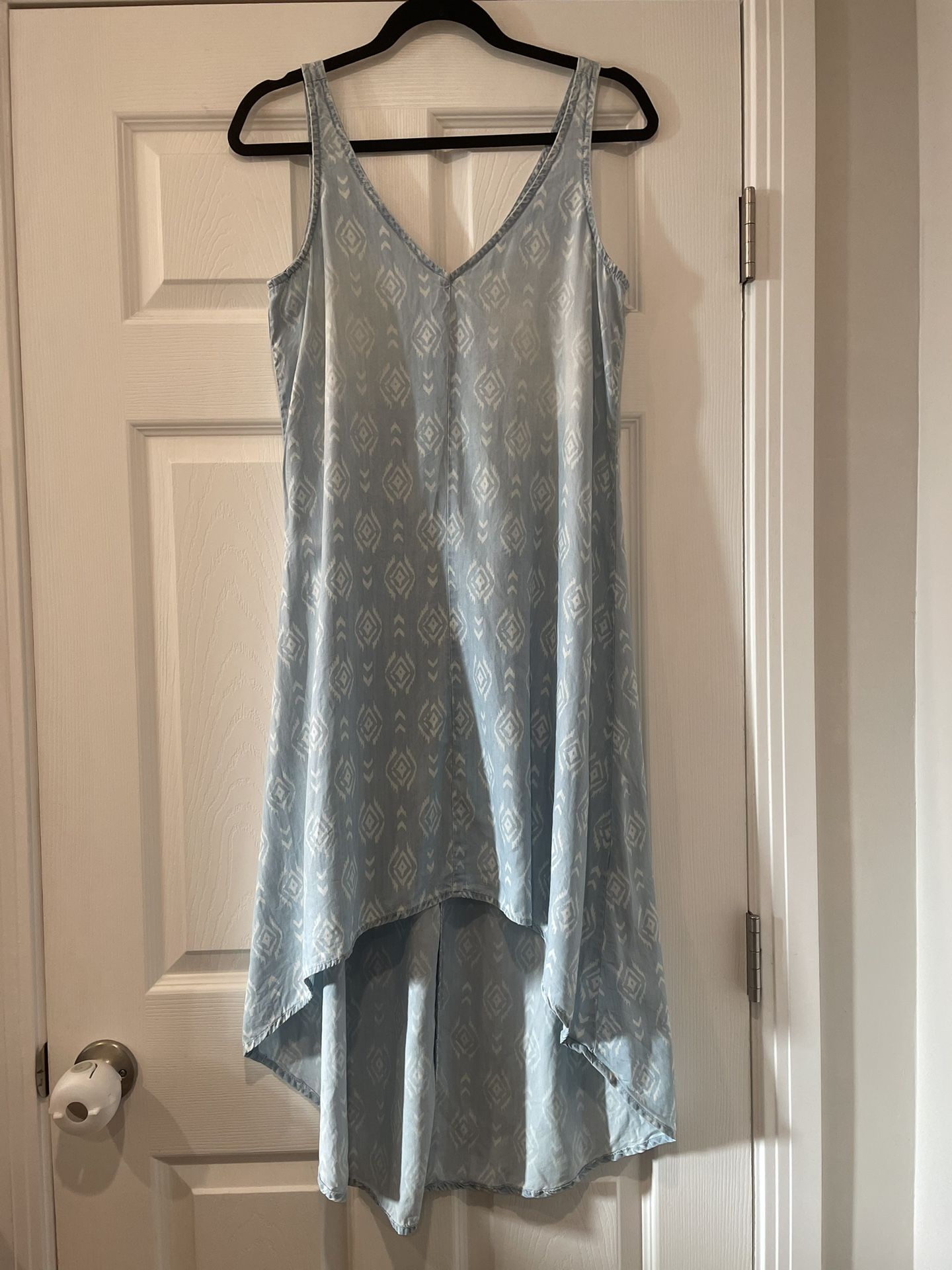 Cloth & Stone High Low Chambray Dress