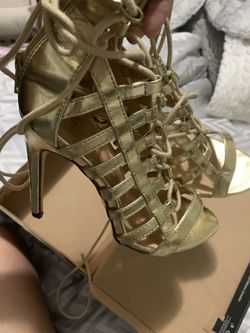 Gold heels