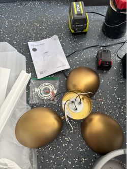 Nathan James Argo Flush Mount Ceiling Light – Modern Brass Gold Fixture – New