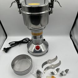 YaeTek 110V High Speed Grain Grinder 700g, 2500W, Stainless Steel