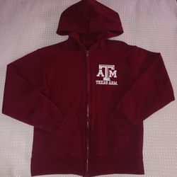 Texas A& M Aggies Zip-Up Sweater Kids Size 8-10 $10 