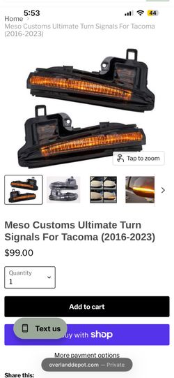 Meso customs turn signals