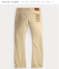 RRL Slim Narrow Double L Selvedge Denim Jeans