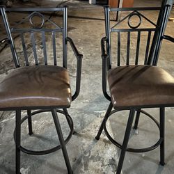 Barstools, Set Of Two