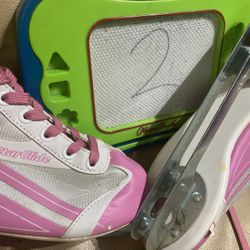 Double Bladed Ice Skates Size 2