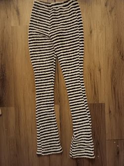 LADIES STRIPED ZEBRA STRECHTABLE LONG LEGS PANTS