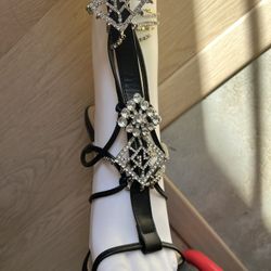 Diamond Tie Up Heels