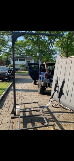 Jeep hardtop lift and hardtop holder