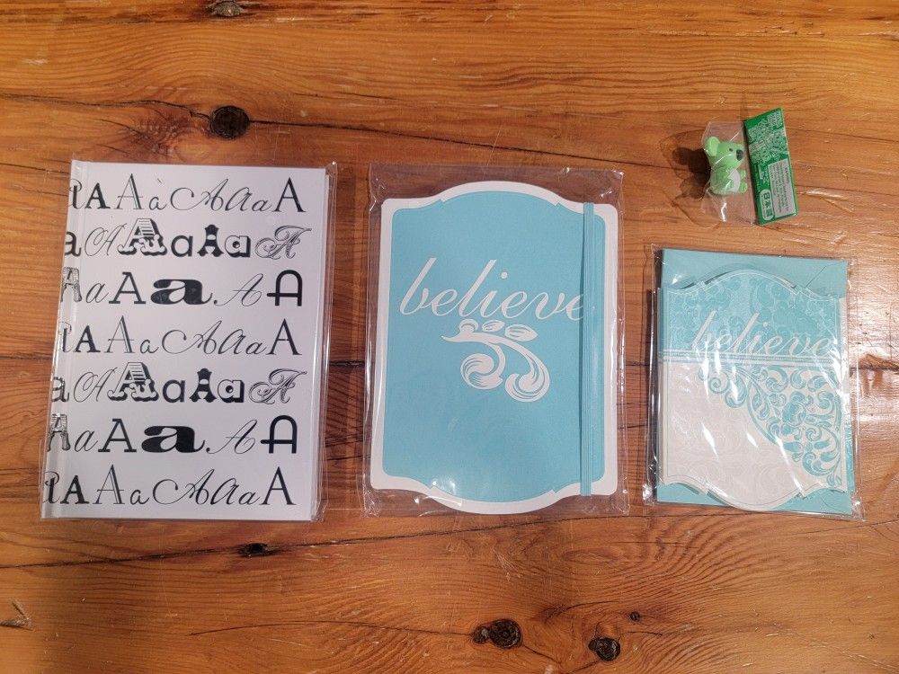 2 New Hardcover Journals With Matching Notecards & Pencil Eraser - Michael's
