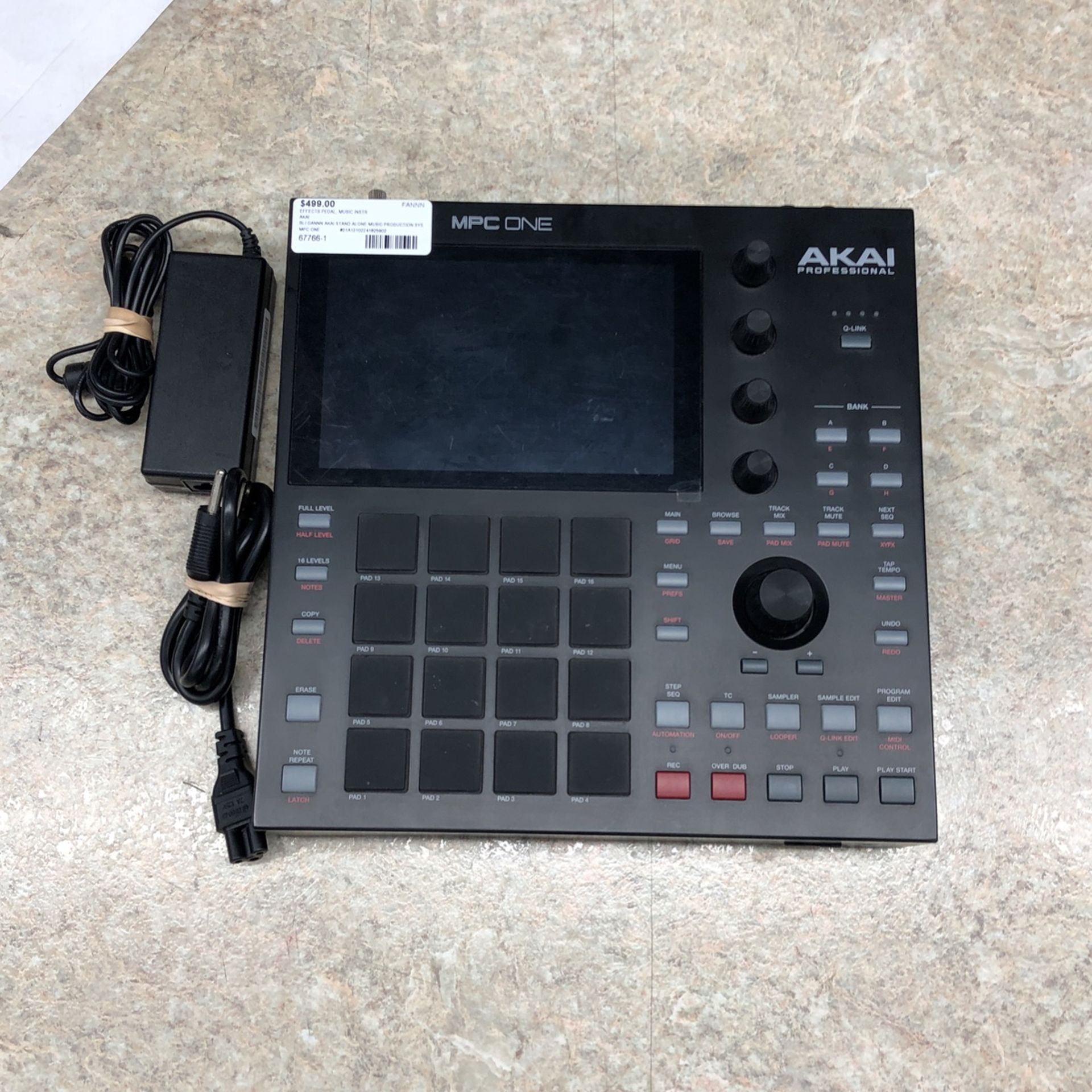 Akai Professional MPC ONE Production Co Troller With Power Supply