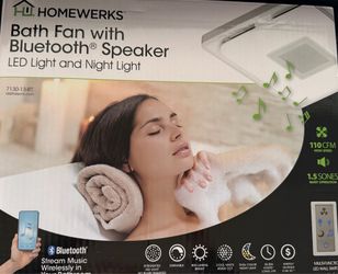 Bath Fan with Bluetooth Speaker!!