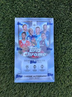 Topps Chrome 2025 UEFA Club Competitions 25-26 Hobby Box