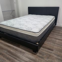 NEW QUEEN-SIZE PILLOW TOP MATTRESS AND BOX SPRING 🆕️
