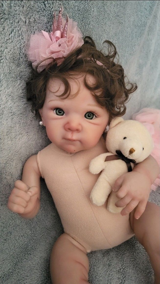 Baby Doll with GREEN Eyes And Rooted Hair! Very CUTE Little Girl!6